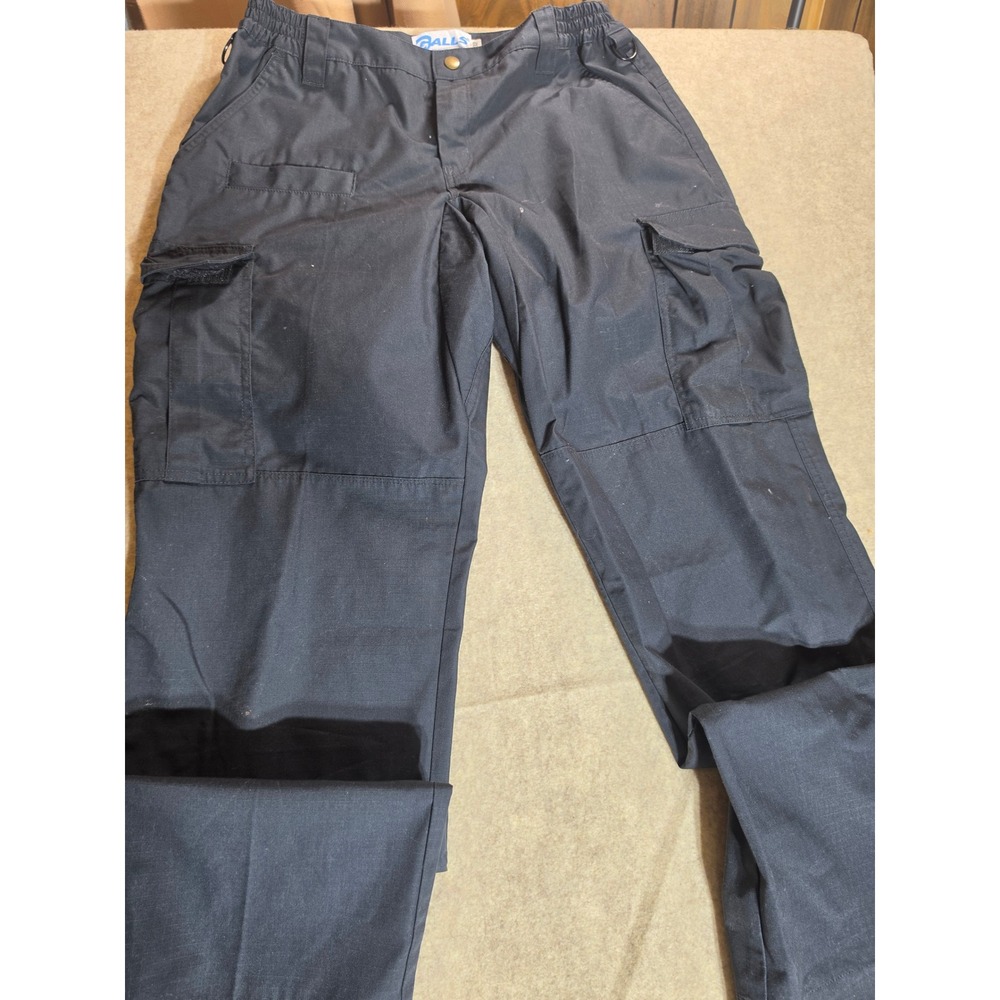 Galls Womens Tactical Cargo Pants Black Ripstop Utility Work Trousers TT846 1032